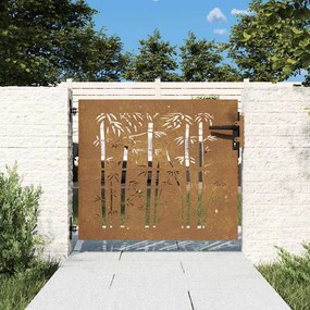 vidaXL Πύλη Κήπου 85 x 100 cm Ατσάλι με Επικάλυψη Πούδρας Κλειδώσιμο
