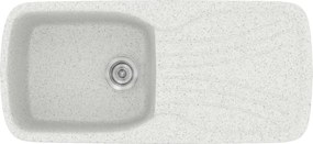 Sanitec Classic 308 (97×51) - Γρανιτένιος νεροχύτης - Granite WHITE