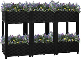 vidaXL Ζαρντινιέρα 120 x 40 x 71 εκ. από Πολυπροπυλένιο