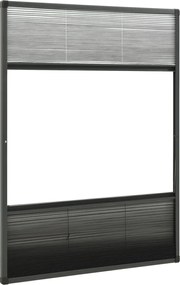 vidaXL Σήτα Παραθύρου Πλισέ με Σκίαστρο 80 x 120 εκ. Αλουμινίου