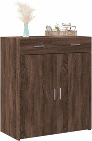 vidaXL Ντουλάπι Καφέ Δρυς 80x42,5x93 εκ. από Επεξεργασμένο Ξύλο