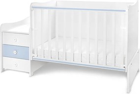 BED MAXI PLUS NEW 70/160 WHITE/BABY BLUE