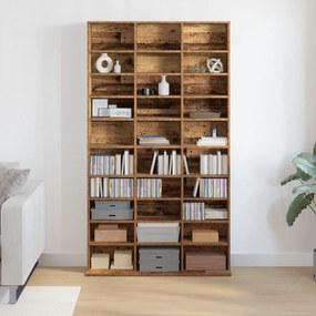 vidaXL Βάση CD - Παλιό ξύλο - 101x23x177.5 εκ - Επεξεργασμένο ξύλο
