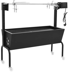 vidaXL Ψησταριά με Ηλεκτρική Σούβλα από Ανοξείδωτο Ατσάλι