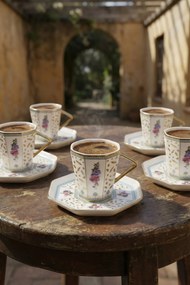 Stewehome Σετ πορσελάνινων φλιτζανιών καφέ για 6 άτομα Πολύχρωμο