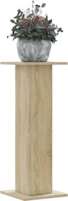 vidaXL Βάσεις Φυτών 2 Τεμ. Sonoma Δρυς 30x30x80 εκ. Επεξεργασμένο Ξύλο