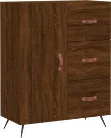 vidaXL Ντουλάπι Καφέ Δρυς 69,5 x 34 x 90 εκ. Επεξεργασμένο Ξύλο