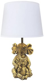 Επιτραπέζιο φωτιστικό Eliom Inart E27 χάλκινο-λευκό μέταλλο Φ25x41εκ