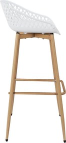 ΚΑΡΈΚΛΕΣ &amp; ΠΟΛΥΘΡΌΝΕΣ ΚΉΠΟΥ BAR STOOL MALAGA WHITE M2 A1/M2 HDO7285