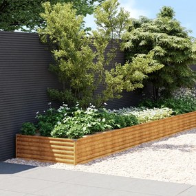 vidaXL Ζαρντινιέρα 1150 x 100 x 36 εκ. από Ατσάλι Σκληρυθέν στον Αέρα