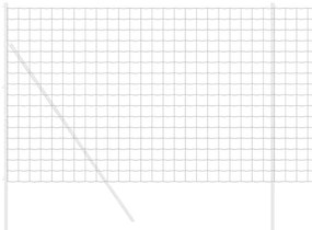 vidaXL Φράχτης Εuro Γκρι 1.6 x 10 m Σίδηρος με επικάλυψη PVC
