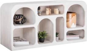 ΜΠΟΥΦΕΣ HANDYR HM9705 ΜΑΣΙΦ ΞΥΛΟ MANGO ΣΕ ΛΕΥΚΟ ΧΡΩΜΑ 165x35x75Yεκ.