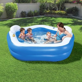Bestway Πισίνα Family Fun Lounge  213 x 206 x 69 εκ. - Μπλε