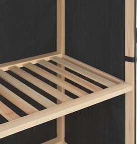 vidaXL Ντουλάπα Γκρι 200 x 40 x 170 εκ. Υφασμάτινη