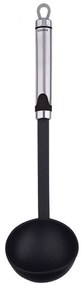 Κουτάλα Σούπας Gizmo BG00003244 32,5cm Inox-Black Bergner Ανοξείδωτο Ατσάλι,Nylon