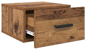 vidaXL Κομοδίνο Παλιό ξύλο 35 x 35 x 20 εκ Επεξεργασμένο ξύλο