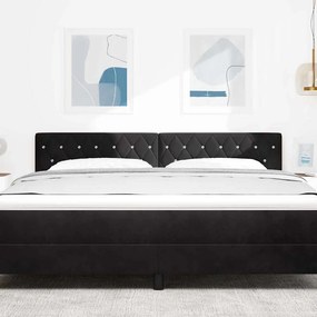 vidaXL Κεφαλάρι Μαύρο 180 cm Βελούδο