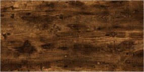 vidaXL Ράφια Τοίχου 4 τεμ. Καπνιστή Δρυς 60x20x1,5 εκ. Επεξεργ. Ξύλο