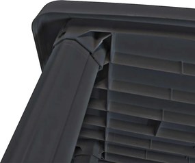 vidaXL Τραπέζι Κήπου Ανθρακί 101 x 68 x 72 εκ. Πλαστικό