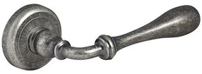 Roline Κ370 Πόμολο Πόρτας με Ροζέτα από Ορείχαλκο Old Silver Φ50x114mm Αριστερό (ΤΕΜ)