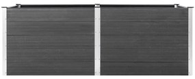 vidaXL Ζαρντινιέρα Υπερυψωμένη Γκρι 250 x 100 x 91 εκ. από WPC