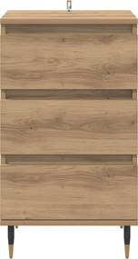 vidaXL Πλαϊνό γραφείο artisan δρυς 35 x 40 x 70 εκ. Επεξεργασμένο ξύλο