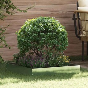 vidaXL Περίγραμμα γκαζόν Ασημί 60 x 60 x 13 εκ Επικαλυμμένος Χάλυβας