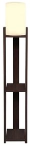 Φωτιστικό δαπέδου Verma I Megapap E27 Mdf/ύφασμα Pvc wenge - κρεμ 18,5x18,5x142εκ. GP029-0139,2-GP029-0139,2-Μπεζ GP029-0139,2