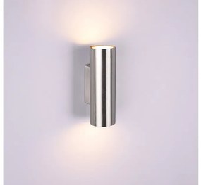 Απλίκα Σποτ Φωτιστικό Τοίχου 2xGU10 Up Down Marley Trio Lighting-212400207-Νίκελ Ματ 212400207