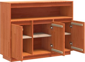 vidaXL Πλαϊνό γραφείο Κερωτό καφέ 104,5 x 34 x 80 εκ