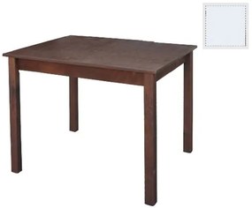 Ταβέρνας Τραπέζι Λυόμενο Οξιά - Κόντρα Πλακέ, Βαφή Εμποτισμού Λάκα Άσπρο 80x120x75cm