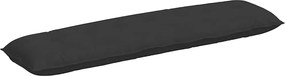 vidaXL Μαξιλάρι Πλάτης Μαύρο 200 x 50 εκ. Ύφασμα Μικροΐνας