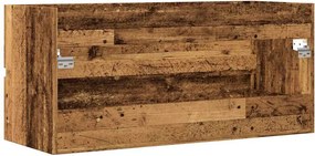 vidaXL Ντουλάπι Νιπτήρα Μαύρο 100x38,5x45 εκ. Επεξεργασμένο Ξύλο