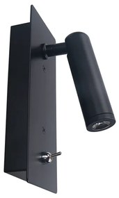 Φωτιστικό Επίτοιχο Aca 151BMB INYOKA Μαύρο Ματ (Black Mat) 4000K