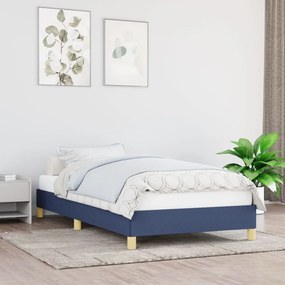 VidaXL Σκελετός Κρεβατιού Χωρίς Στρώμα Μπλε 80x200 εκ. Υφασμάτινο