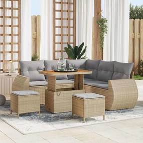 vidaXL Σετ Καναπέ Κήπου 8 τμχ. 7-Αριθμός καθισμάτων