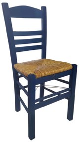 Καρέκλα Καφενείου Σίφνος Blue P969 Ε3 43Χ40Χ87 cm Wood, Mat