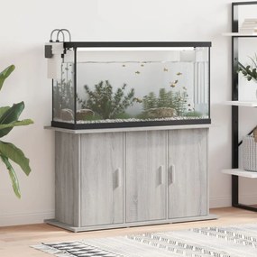 vidaXL Βάση Ενυδρείου Γκρι Sonoma 101x41x58 εκ. από Επεξεργασμένο Ξύλο