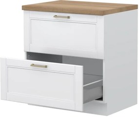 Επιδαπέδιο ντουλάπι Tahoma R-80-2MBOX-Λευκό ματ - 80.00Χ60.00Χ88.00cm