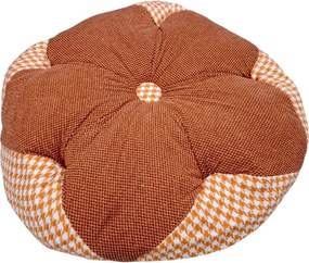 Μαξιλάρι καρέκλας Πουφ - 50cm - 720186 - Dark Brown/Orange