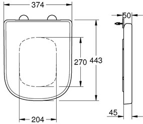 Καπάκι λεκάνης Grohe Soft Close Euro Ceramic