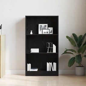 vidaXL Βιβλιοθήκη Μαύρη Δρυς 60x24x109 εκ. από Τεχνητό Ξύλο