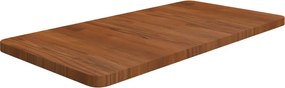vidaXL Πάγκος Μπάνιου Σκ. Καφέ 80x40x2,5 εκ. Επεξ. Μασίφ Ξύλο