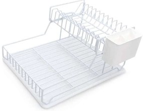 Πιάτοθήκη με ΔΙΣΚΟ 38032/WHITE 44x32cm