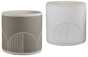 Κασπώ Με Σχέδιο ArteLibre Κεραμικό Φ7x7cm Σε 2 Χρώματα