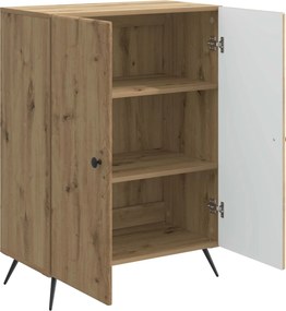 vidaXL Πλαϊνό γραφείο Artisan Δρυς 66 x 34,5 x 90 εκ