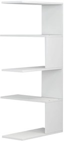 ΕΠΙΤΟΙΧΙΑ ΡΑΦΙΕΡΑ RORY  ΜΕΛΑΜΙΝΗ ΣΕ ΛΕΥΚΟ 22x51,5x109Υ εκ.