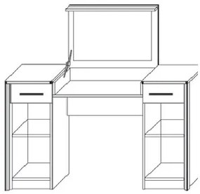 Τουαλέτα Scarlet Σονόμα-Βέγκε 122x46x76-117.5εκ