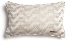 Μαξιλαροθήκη Διακοσμητική Pinovo Ραφή Γκανς Beige Sand Aslanis Home 30X50 Βαμβάκι-Chenille