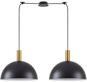 Φωτιστικό Οροφής Adept Tube 77-8591 100x40x300cm 2xE27 60W Black-Gold Homelighting